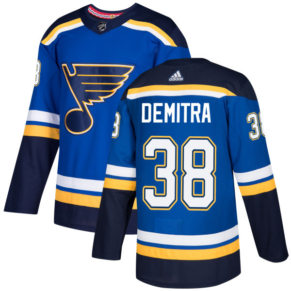 Adidas Men St.Louis Blues #38 Pavol Demitra Blue Home Authentic Stitched NHL Jersey